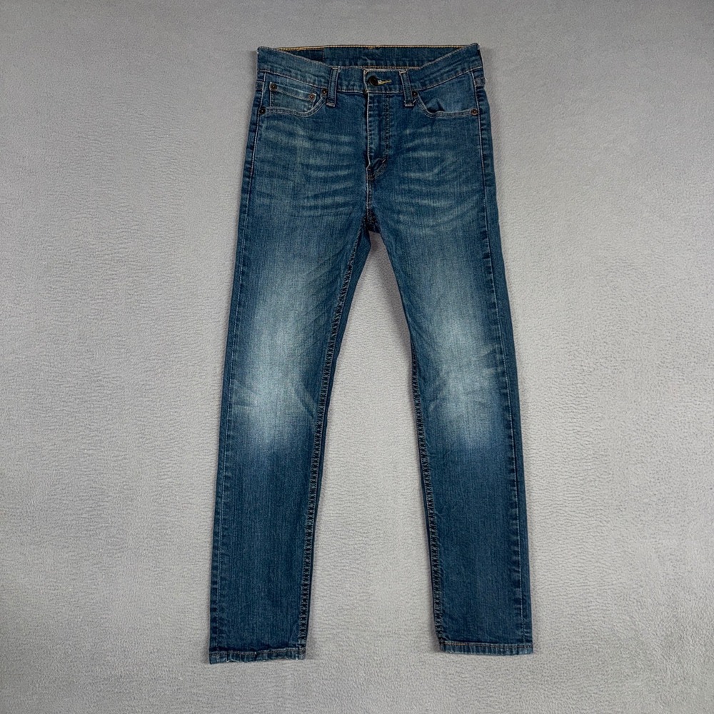 Levis Jeans Mens 30x30 (Fits 29x28) Blue 510 Skinny Stretch Denim Cowboy Western